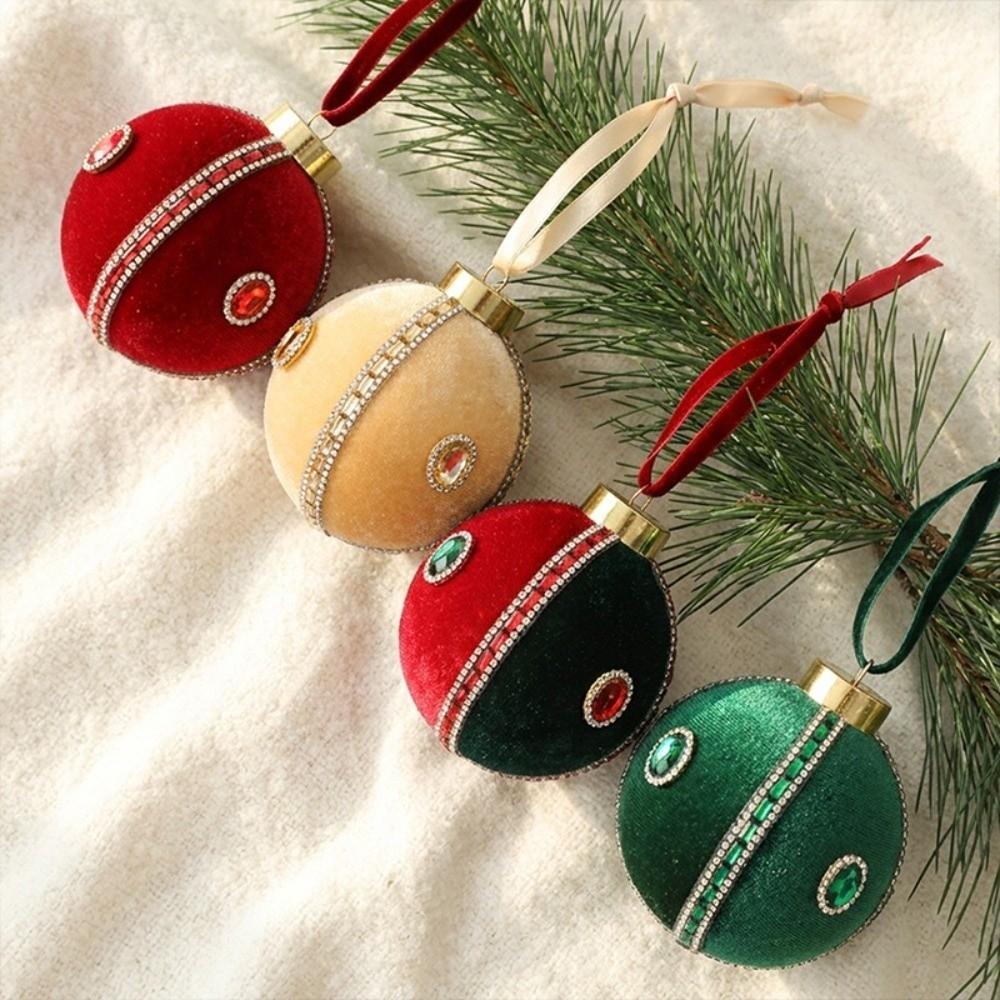 8cm Christmas Tree Ornaments Plastic Christmas Decorative Ball Xmas Holiday Decoration