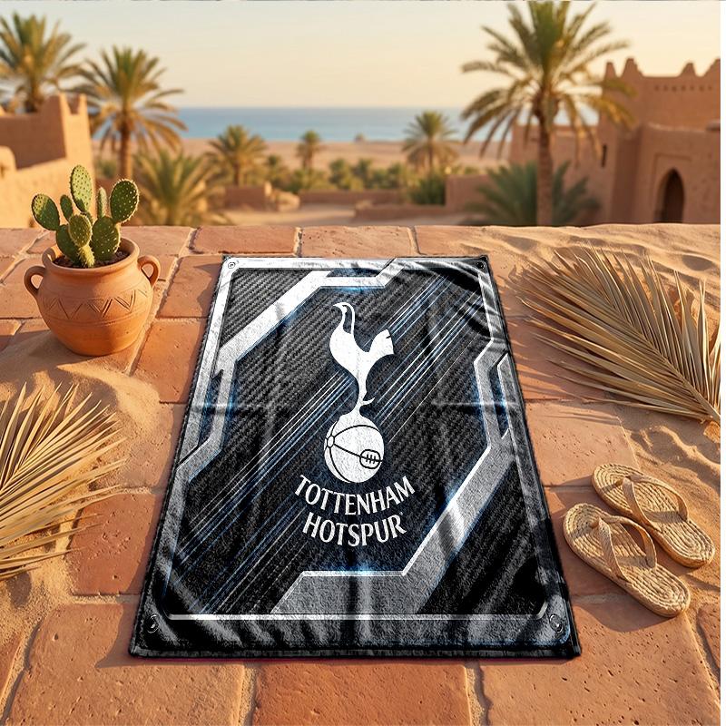 Пляжное полотенце из микрофибры с принтом Tottenham Hotspur, быстросохнущее, впитывающее, большого размера, для пляжа, плавания, путешествий