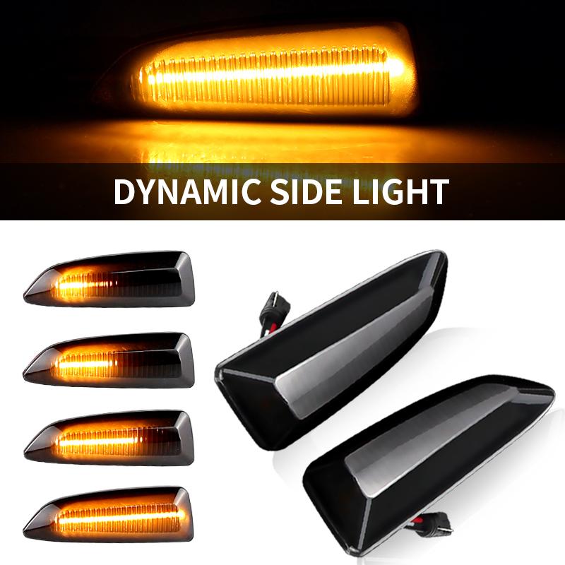2PCS Led Dynamic Side Marker Turn Signal Light Sequential Blinker For Opel Astra J K Crossland Grandland X Insignia B Zafira C