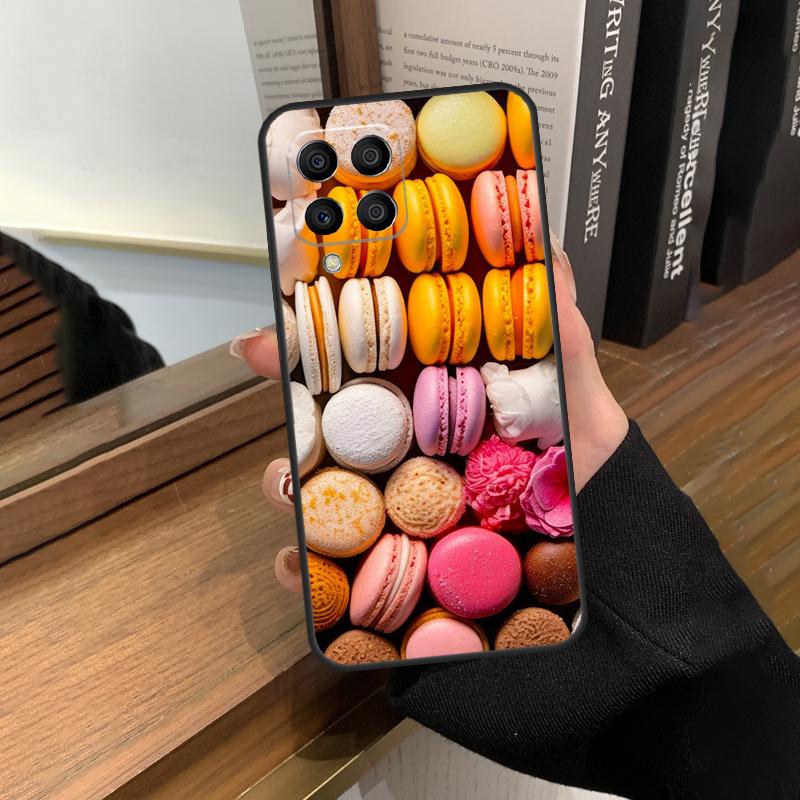 Десертное Мороженое Макарон Фуд Кейс Для Samsung Galaxy M56 M06 M16 M36 M52 M32 M12 M54 M34 M14 M35 M55 M15 M11 M31 M13 M53