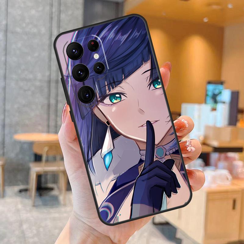 Чехол для телефона Yelan Genshin Impact для Samsung Galaxy S25 S23 S22 S21 S20 S24 Ultra S9 S10 Plus S25 FE Задняя крышка