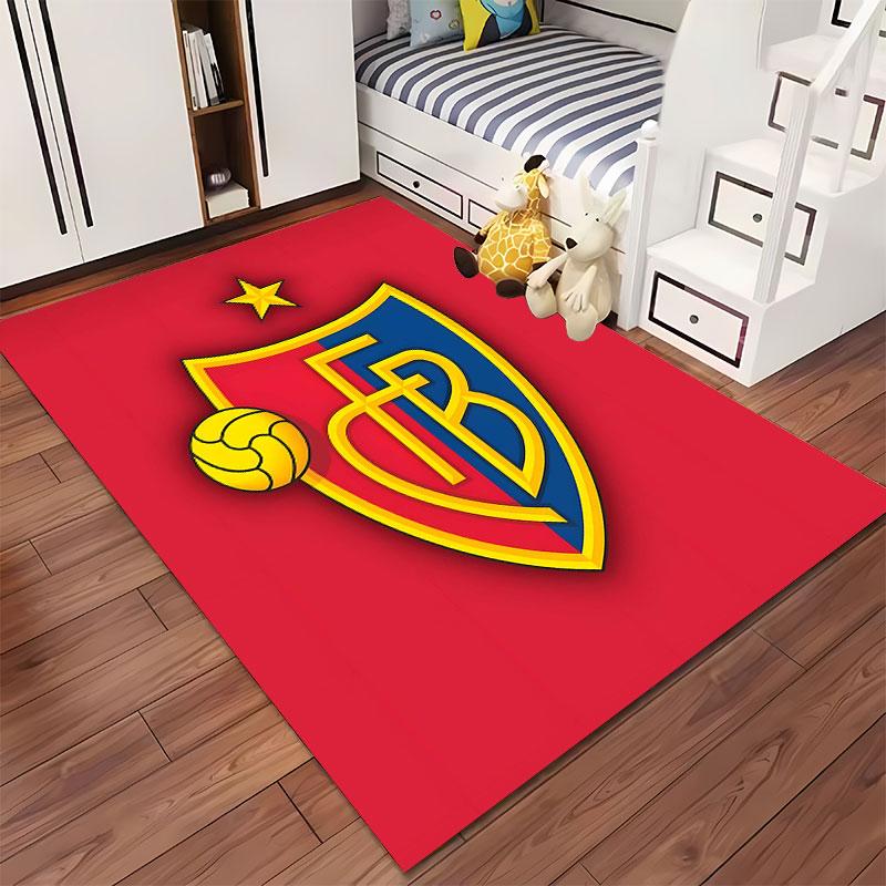 Red and Blue Shield with Star suitable as a non-slip mat for the living room or bedroom sofa