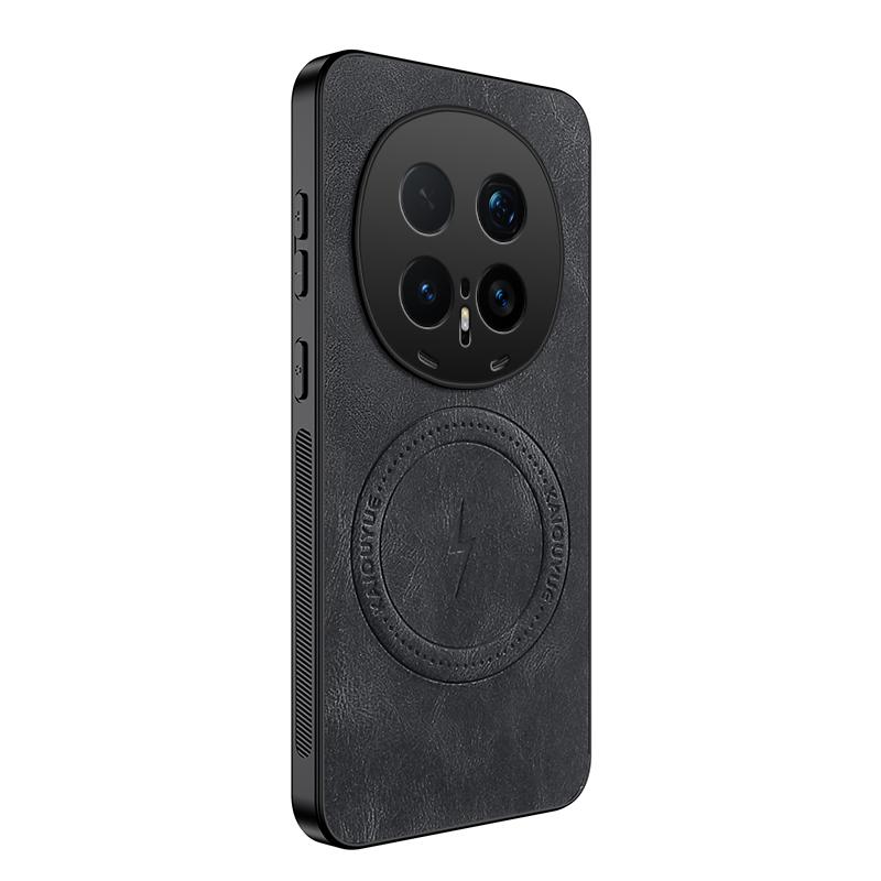 Роскошный магнитный кожаный чехол для Magsafe XIAOMI Redmi Note 15 Pro Plus Global Обычная защита Ударопрочная обложка для беспроводной зарядки
