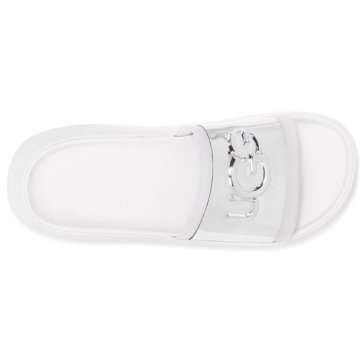 UGG Удобные легкие модные сандалии женская обувь белый серебристый 1109592-WHT