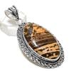 Ocean Jasper Handmade 925 Sterling Silver Jewelry Pendant 2.56" B9Q98