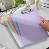 Vertical A4 Clipboard Folder: Plastic Document Holder & Writing Pad for Students and Office Meetings.
