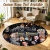 The Addams Family Personalized Round Rug Support Custom Name, Soft Home Decor Mat
