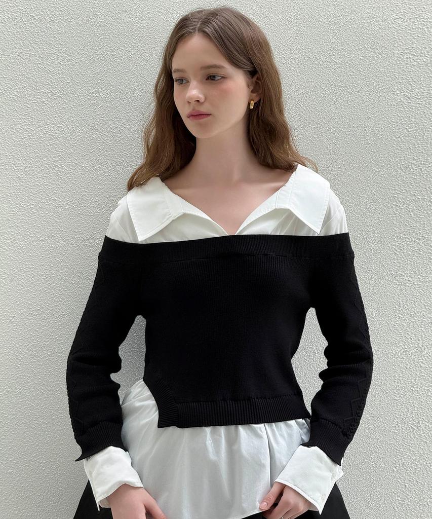 LAUTREDE MIN Layered Shirts Knit