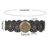 Western Style Disc Belt Y2K Wide Disc Belt Cowboy Wide Disc Belt Hollow Belt  for Women