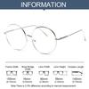 Fashion Round Glasses Women Men Metal Vintage Glasses Oversized Glasses Optical Eyeglass Frame Spectacles Eyeglasses