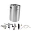 Мини-пивной бочонок Growler 5L из нержавеющей стали портативный домашний дозатор под давлением с 60PSI