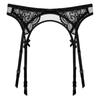 Подвязка Сексуальное Кружево Регулируемая Полностью Кружевная [FUPUONE] Пояс, Нижнее белье, Длина, (Черный, Л)