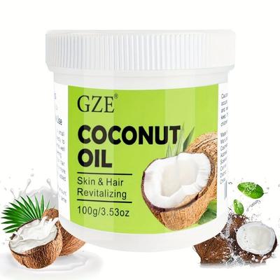 GZE Кокосовое масло холодного отжима Virgin Skin and Hair Care Nail Massage Cocos Nucifera Oil Carrier 100 г