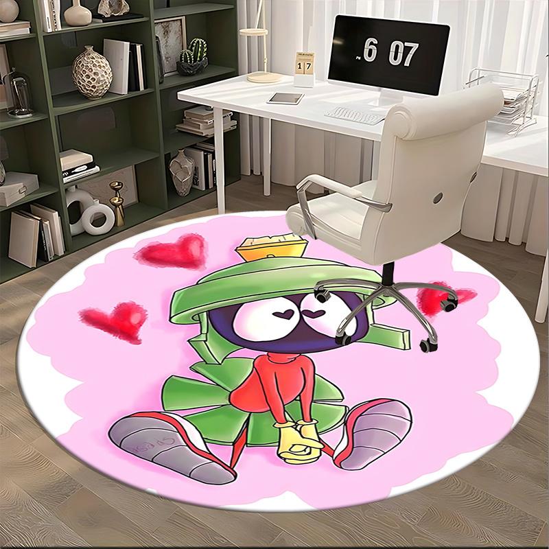 Marvin the Martian Chair Mat Round Carpet for Home Decor, Office Use, and Gifts Suitable for Bedrooms, Living Roomss0266b