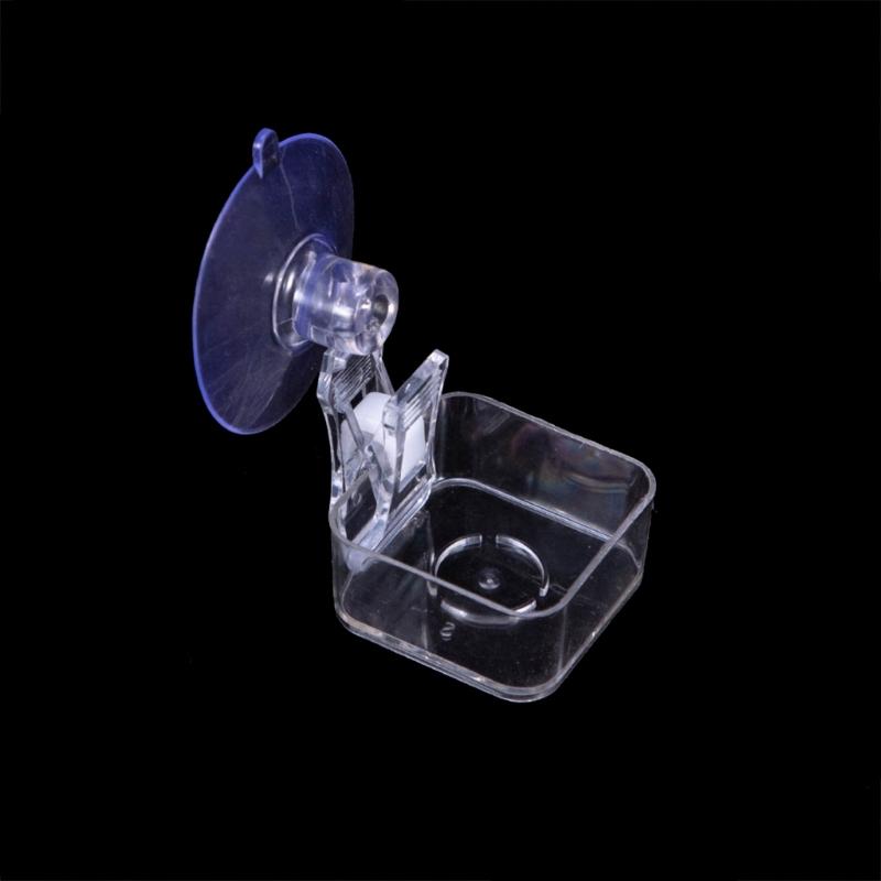 Reptiles Feeding Bowl Water Dish With Secure Suction Cup Safe Plastic Habitat Feeder Dish For Lizards Snakes Amphibians