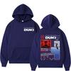 Худи с графикой из тура рэпера Duki Ameri 2024 для мужчин и женщин, повседневные, флисовые, высокого качества, пуловеры в стиле Харадзюку, хип-хоп, панк