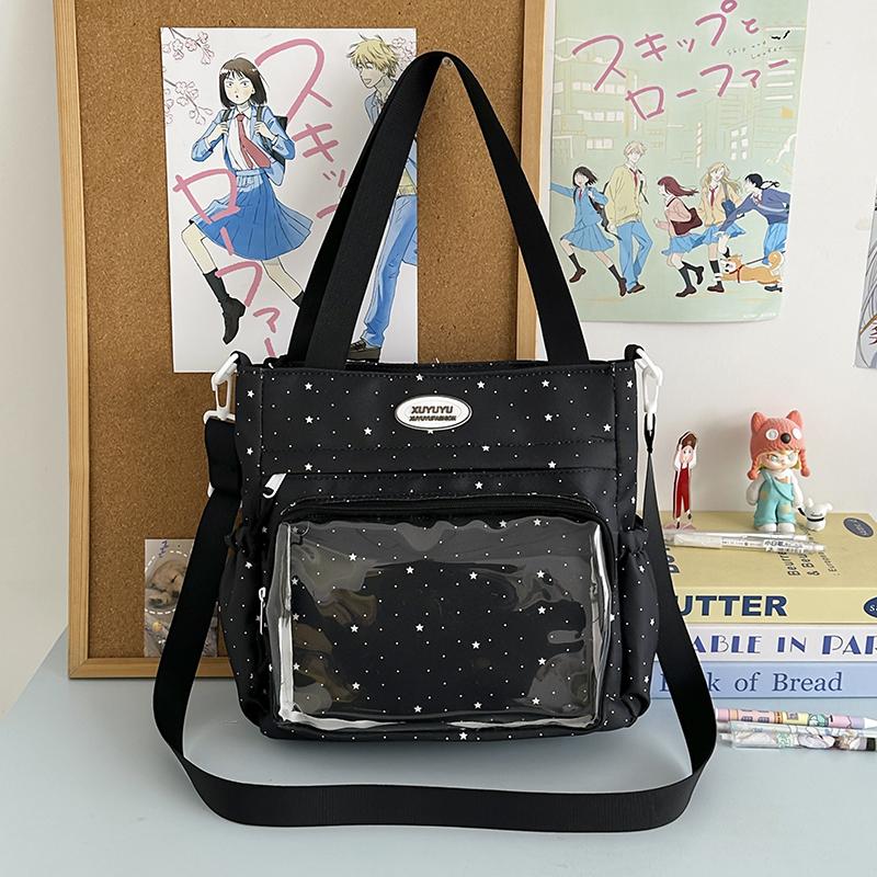 Японская Инс Девочка Милый Y2K Ульззан Ita Bag Милый Колледж Школьная Сумка Женская Комикс Выставка Повседневная Сумка Через Плечо
