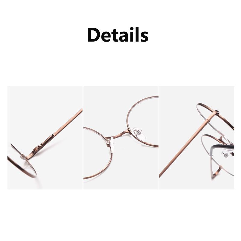 Литературные винтажные очки для близорукости в круглой оправе, диоптрии -1,0 -1,5 -2,0 -2,5 3,0 3,5 4,0, антирадиационные очки унисекс для близорукости