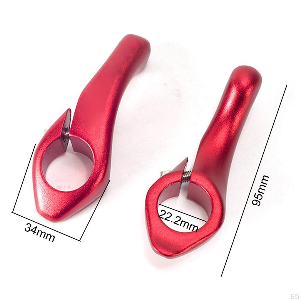 2Pcs Bike Handlebar Ends Bicycle Bar Handle Grips for Road