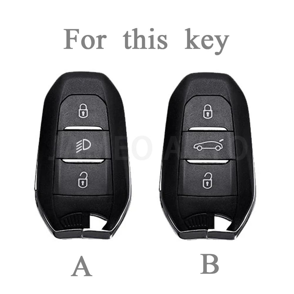 Прозрачный ТПУ чехол для ключа автомобиля для Peugeot 208 308 T9 508 2008 Для Citroen C4 Для Opel Corsa Crossland X Крышка для дистанционного ключа Брелок