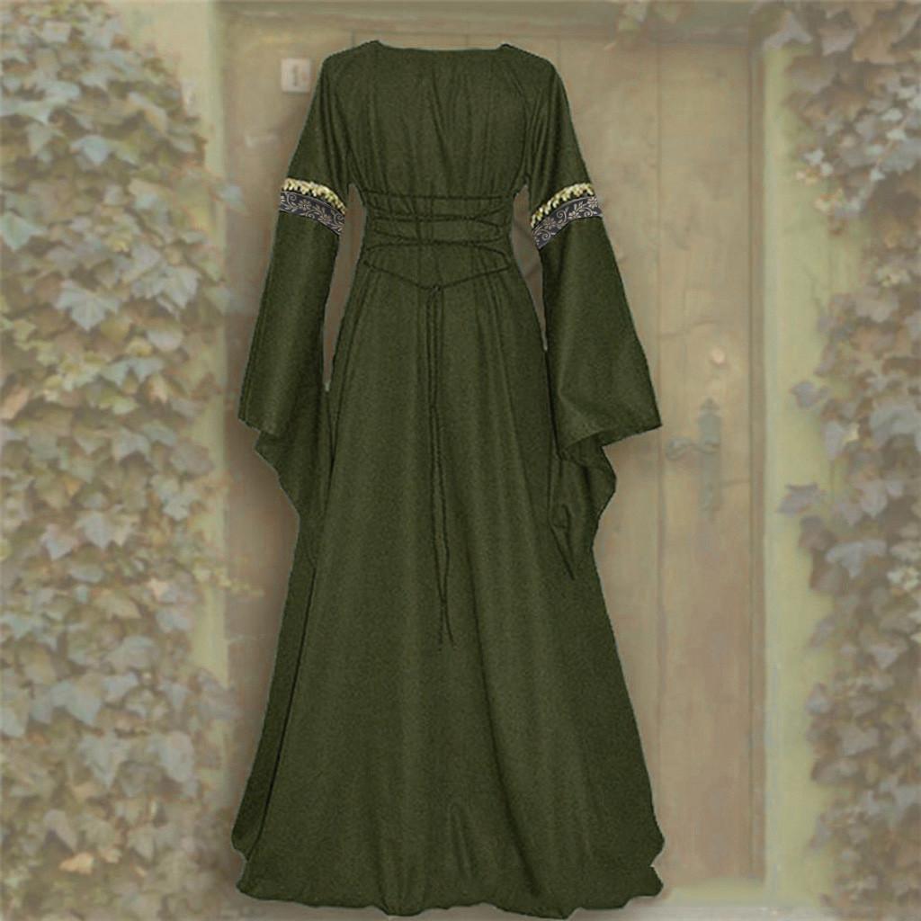 Women's Vintage Floor Length Gothic Cosplay Dress