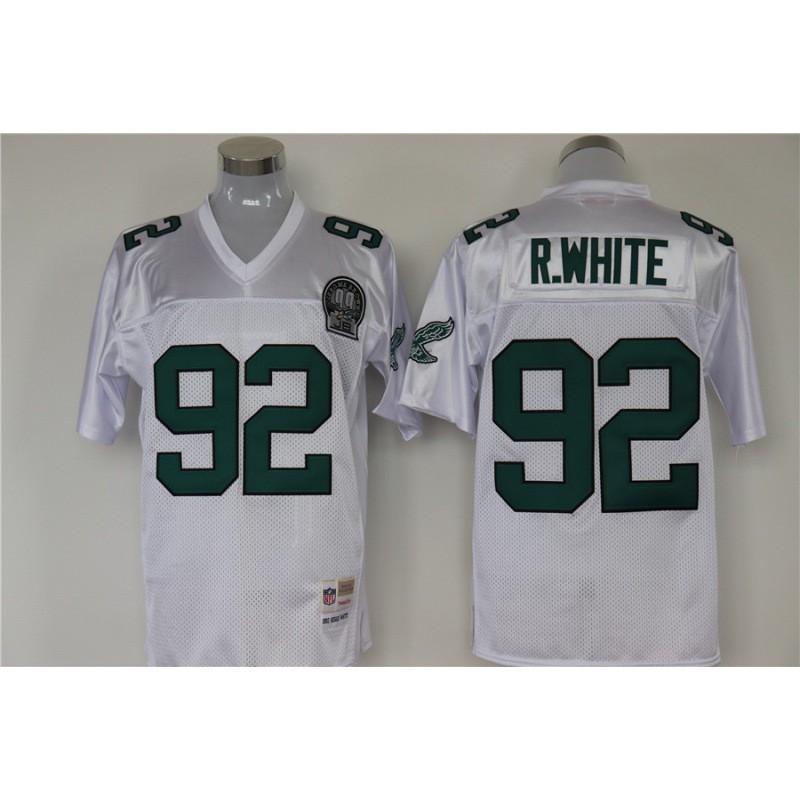 Eagles Football Jersey Retro Embroidered Mesh Training Game 12 48 59 S-XXXL