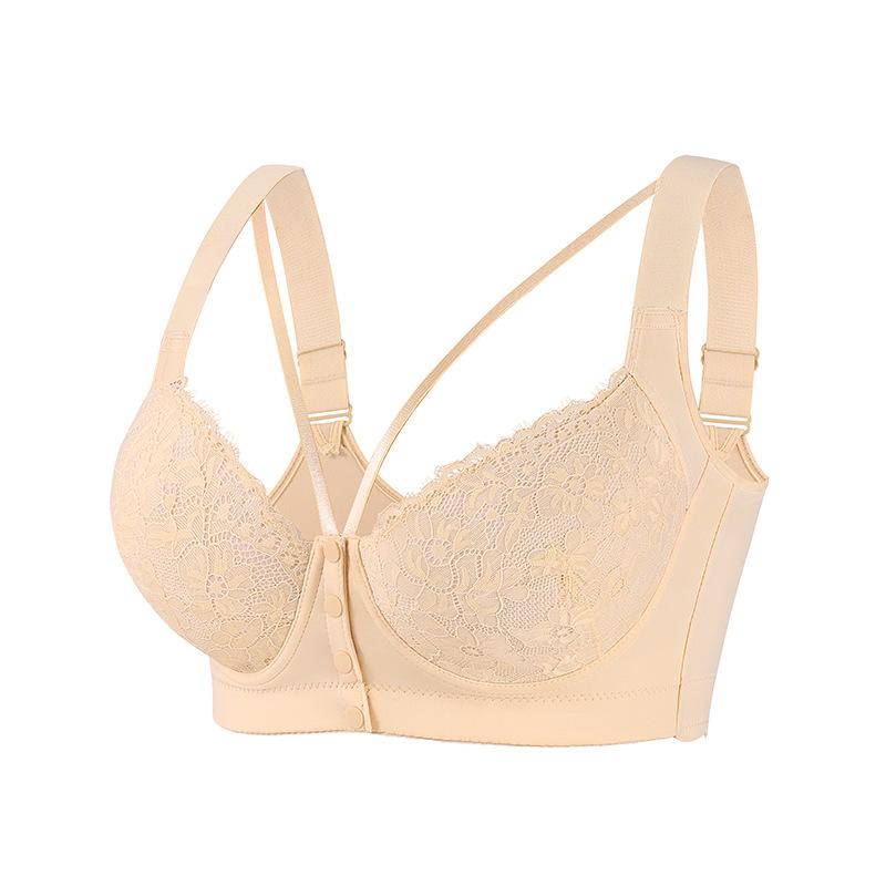 0XL-8XL Super Large Size Bra Popular European and American Size Adjustable Shoulder Strap Lace Front Buckle Large Size Underwear