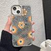 Роскошный чехол для телефона с зеркалом для макияжа и цветочным дизайном для IPhone 17 16 12 13 Mini 11 14 15 Pro Max 17E 16E Plus Силиконовый чехол Coque Cover Fundas