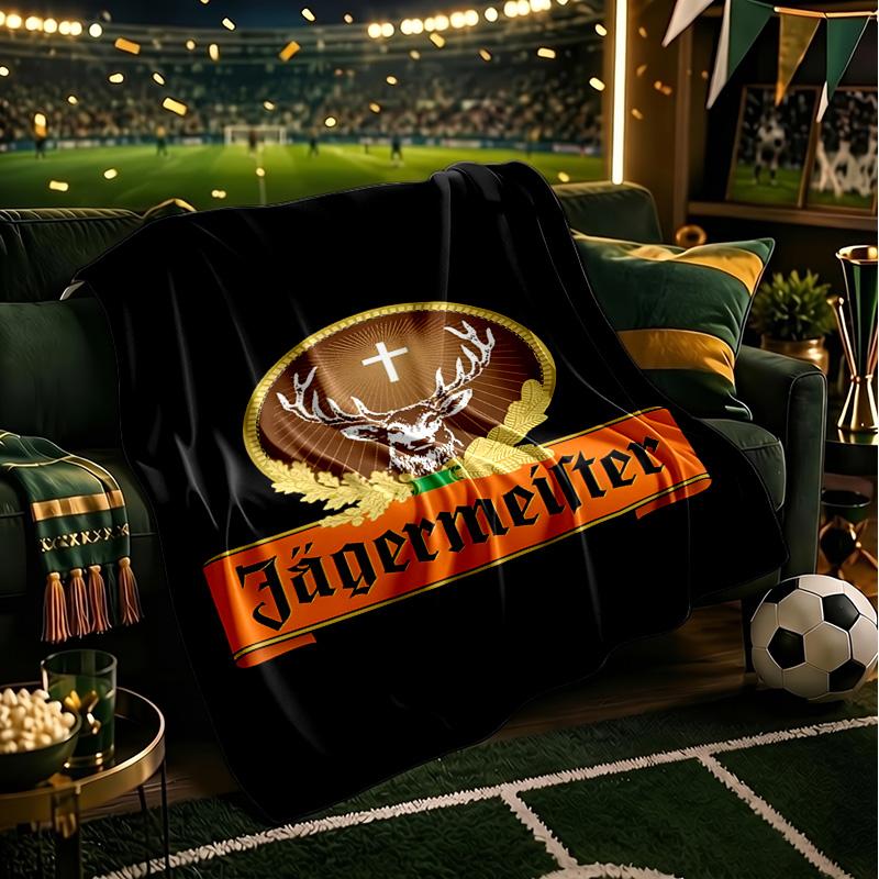 Jager-meister Spirit Drink Blanket Lightweight Flannel Bedding Blanket Perfect for Travel, Camping, Living Rooms, Offices, Sofas, Fan Christmas gift