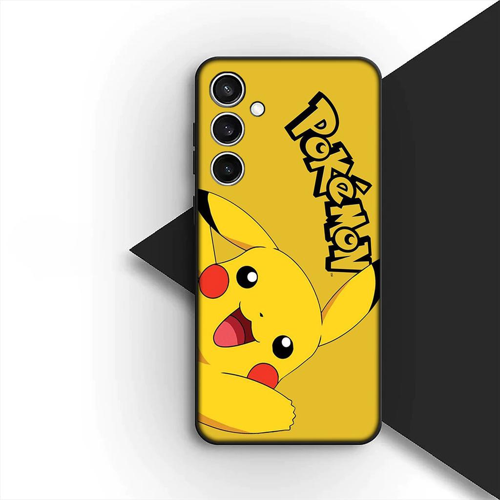 Cover for Samsung Galaxy S24 S25 S23 FE Ultra Plus S7 Edge S25+ S23+ A56 5G Casing Phone Case Lovely P-Pokemons P-Pikachus GO