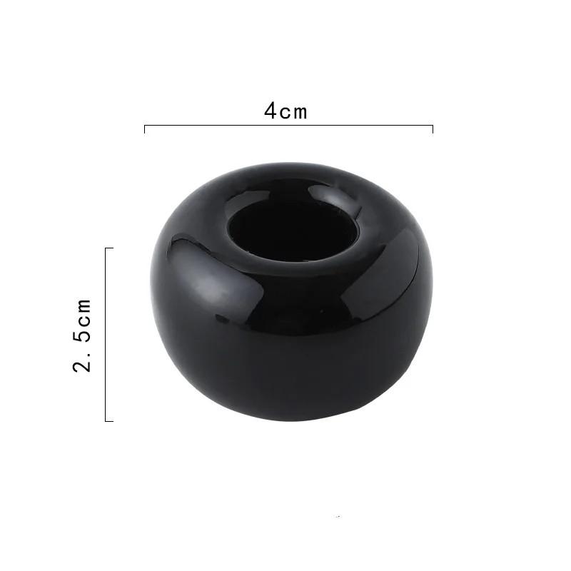 Креативный керамический держатель для зубных щеток для ванной комнаты, портативный мини-макарон, цветная подставка для кистей, полка, базовая рама, стеллаж для хранения инструментов для ванной комнаты