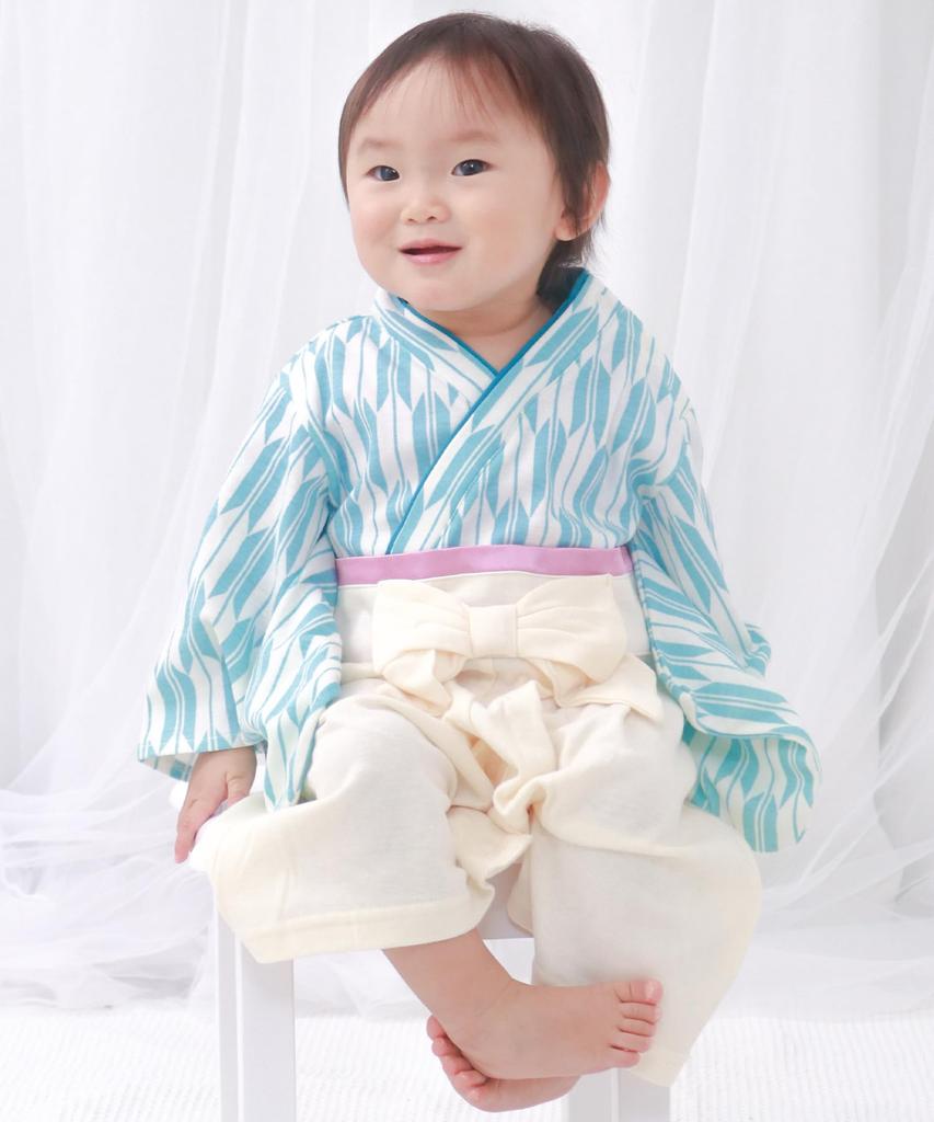 Комбинезон Hakama Rompers Baby Hakama Girls Yabane [KYOETSU] (60, 7. Саксофон)