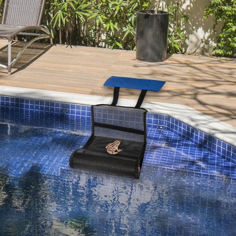 Спасательный пандус для животных Ткань Оксфорд Сетка Синий Спасатель для животных Многоцелевой Плавающий спасатель для животных для бассейна