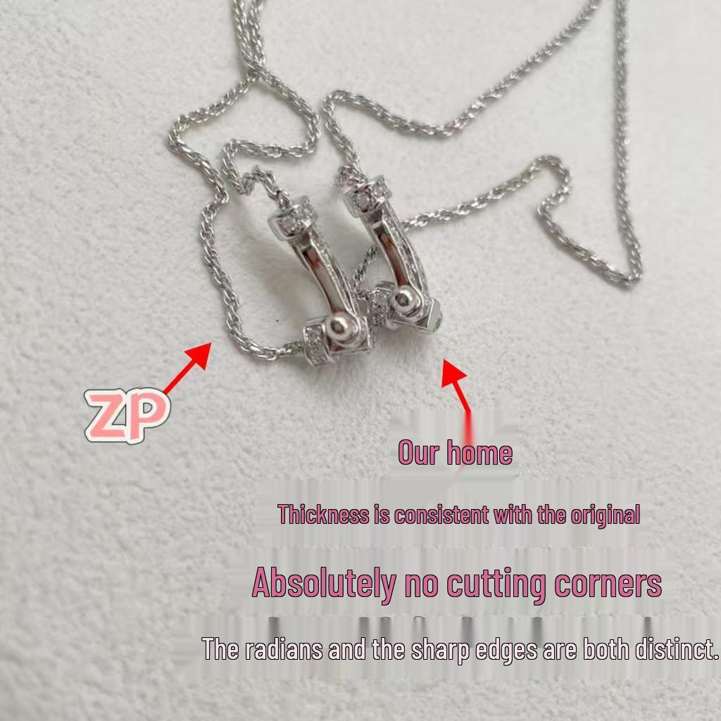 Набор necklaces и браслетов Fred Mini Horseshoe Buckle с бриллиантами – Роскошный подарок для девушки