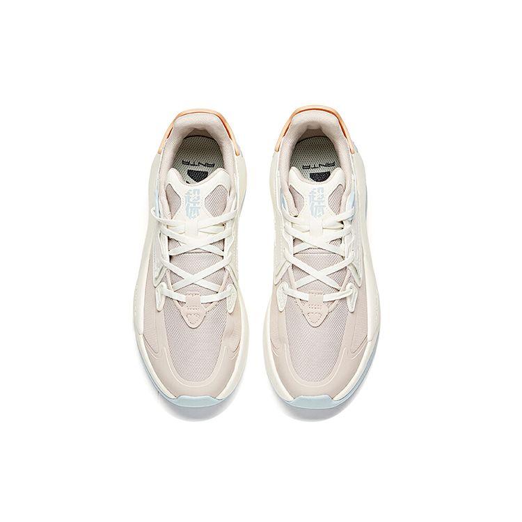 Anta Кроссовки для скейтбординга Lifestyle Series с нескользящей износостойкой подошвой, женские, цвет Lotus-Gray White 122118083-3