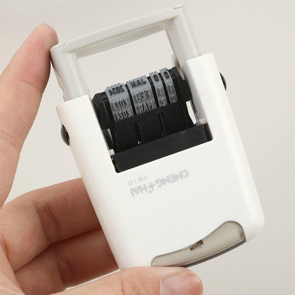 Ручка Счет Дата Штампы Английская версия Дата Колесо Штамп Самоокрашивающиеся Штампы Картина своими руками