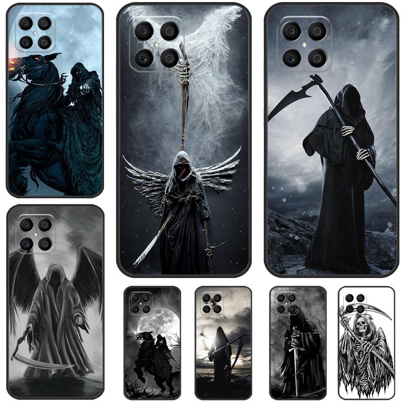 Чехол для телефона Череп Жнеца Смерти Для Honor 90 Lite 50 70 Magic 5 6 Pro 8X X6 X7 X8 X9 X8a X7a X6a X9b X9a Чехол