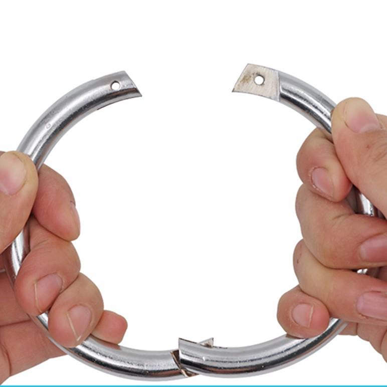 Stainless Steel Bull Nose Ring for Cattle Restraint - Large Carbon Steel Design