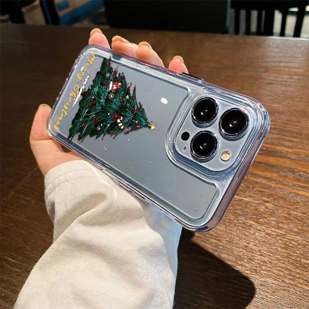 Рождественский чехол для iPhone 11 13 XR 15 Pro Max 12 16 Pro Max для iPhone 14 7 8 Plus XS Max Samsung A15 A55 A05 Redmi 12 13C 13 Huawei Mate 30 40