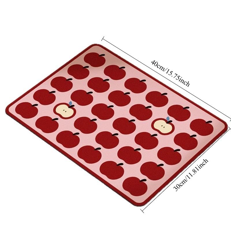 1pc Creative Practical Table Mats Kitchen Draining Laundry Machine Top Drying Quick Dry Bathroom Drain Pad Tableware Mat Decor
