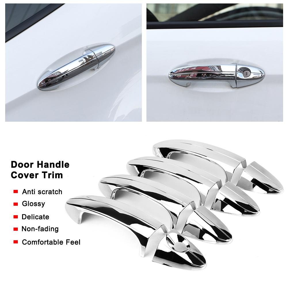 8 шт. Хромированные накладки на дверные ручки с гальваническим покрытием для Ford Fiesta 2009 2012