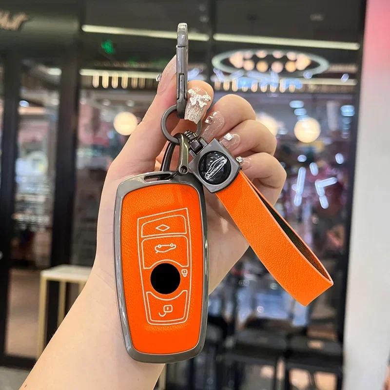 Styling Mouldings Zinc Alloy Car Remote Key Case Cover Shell For BMW 1 3 5 7 Series X1 X3 X4 X5 F10 F15 F16 F20 F30 F18 F25 M3 M