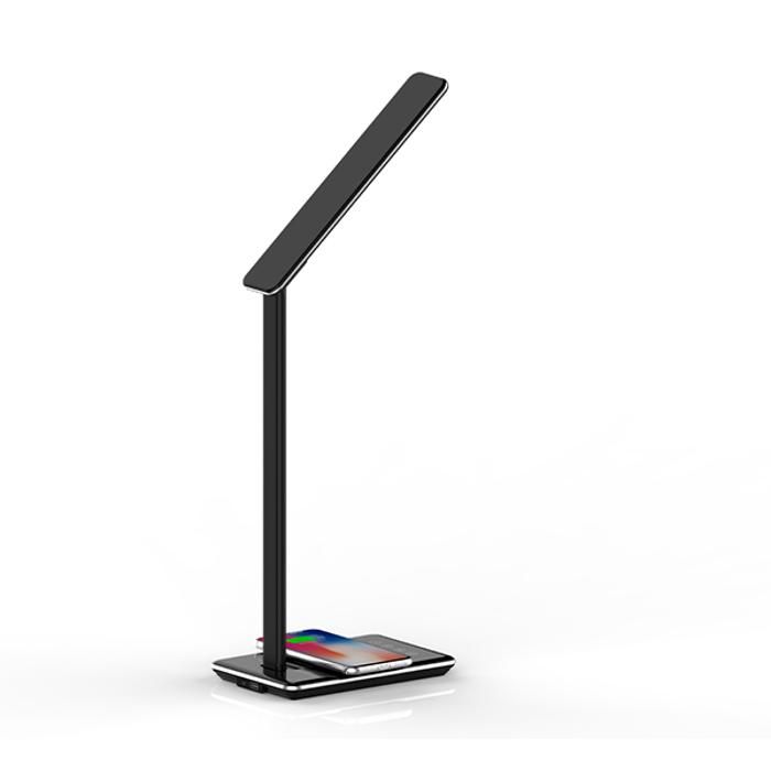 Lampe de bureau BRAYTRON LB146, noir, 3en1, 5W, 500lm, IP20, chargeur induction