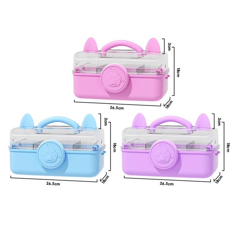 Multi-Layer Hairpin Storage Box Cute Girls Jewelry Box Children'S Hair Accessories Storage Box Portable Toy Storage Box