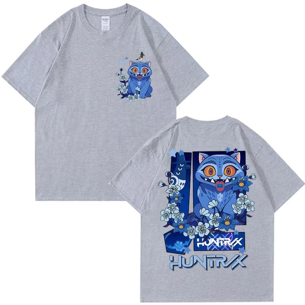 Новый фильм K-Pop Охотники на демонов Нелепый тигр 2025 Футболка Мода Эстетика Мужчины Женщины Футболки с круглым вырезом Оверсайз Повседневная футболка Лето