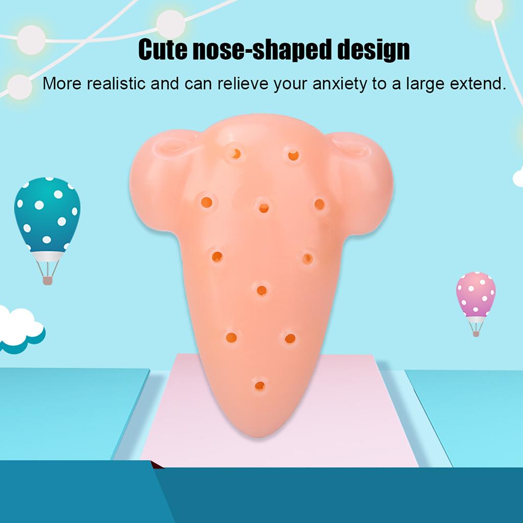 Innovative Wacky NosE Shaped Pimple Squeezing Toys Stop Picking Your Face TPE Toys