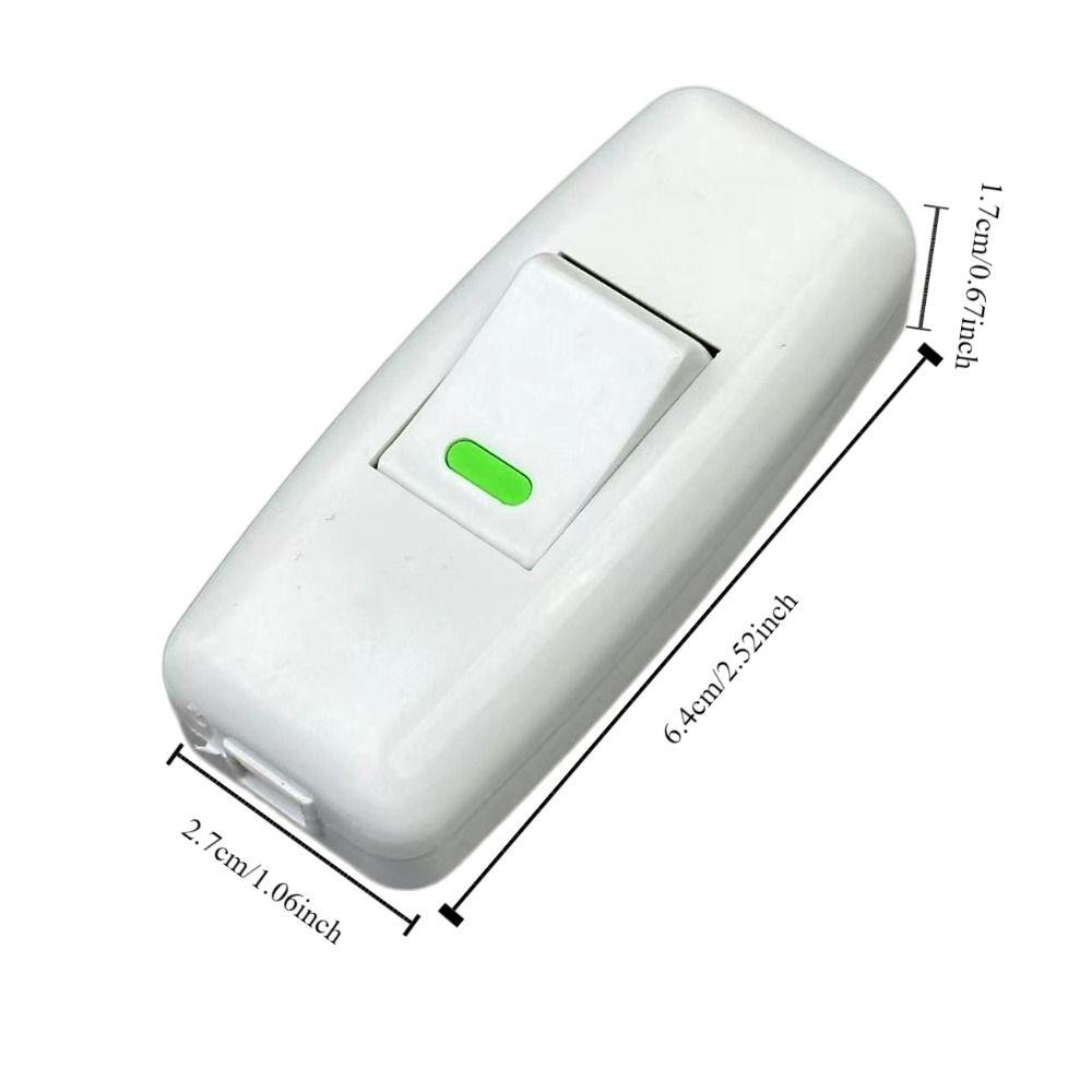 2 шт. Классический маленький тумблер Пластиковый выключатель света Встроенный Вкл/Выкл Переключатель в форме лодочки Настольная лампа