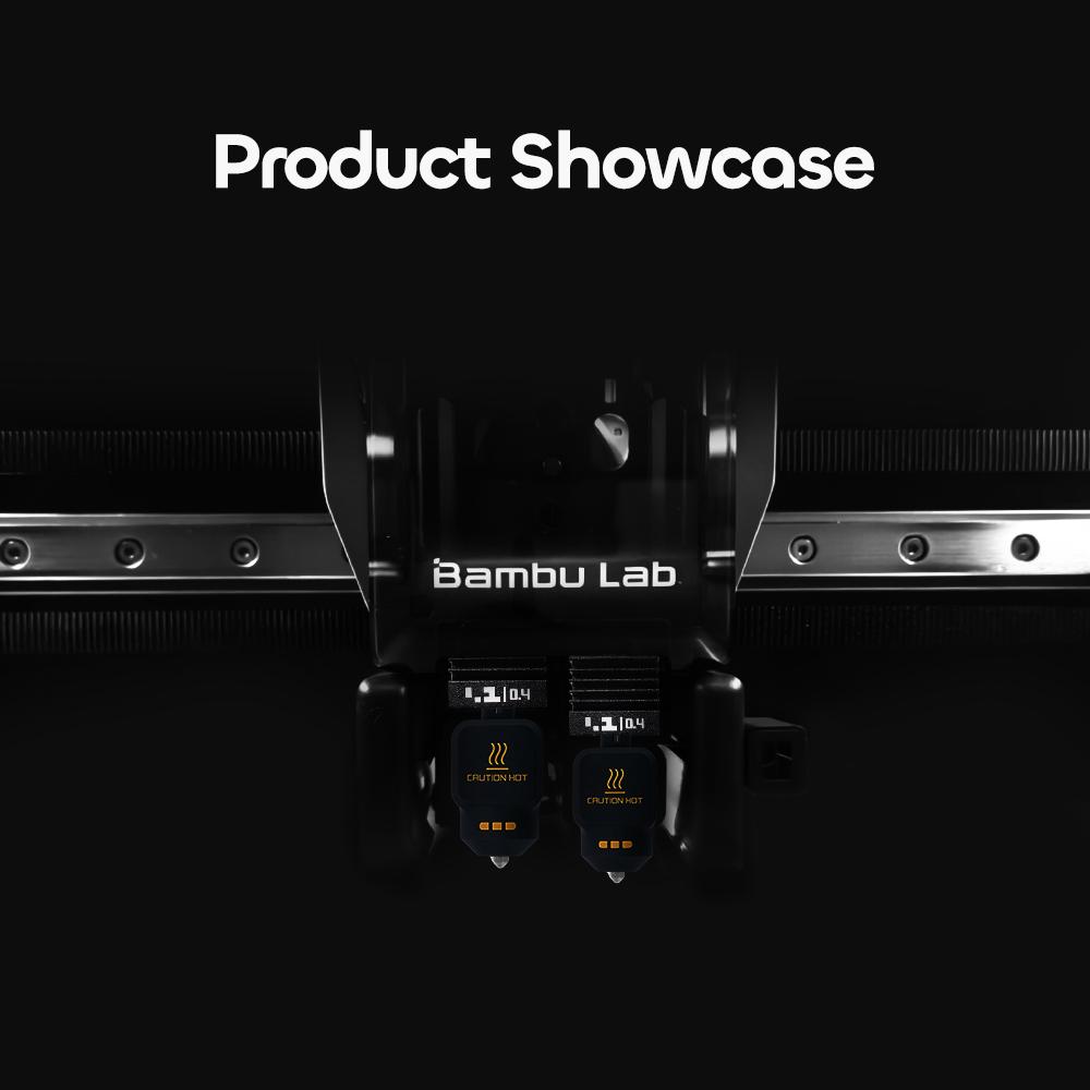 For Bambu Lab P2S Upgraded Hotend 0.2/0.4/0.6/0.8mm Hardened steel nozzle Replacable Hot End Bambulab P2S 3D Printer Print Head