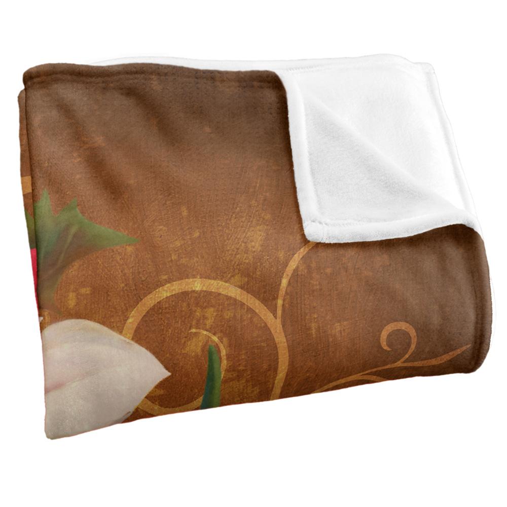 JQ Licensing Silky Poinsettia Supersoft Blanket