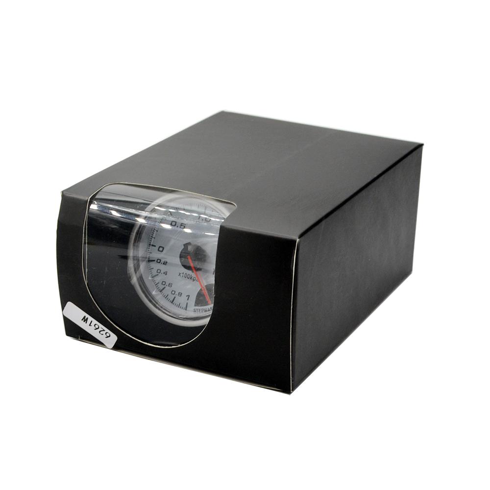 Dragon 60MM Auto Trubin Boost Gauge Red & White Lighting -100~200 kpa/Bar Car Meter With Sensor